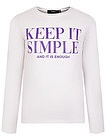 Лонгслив «Keep it simple and it is enough» - 4164509186149