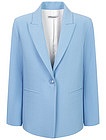 Голубой однобортный пиджак - 1334509410664