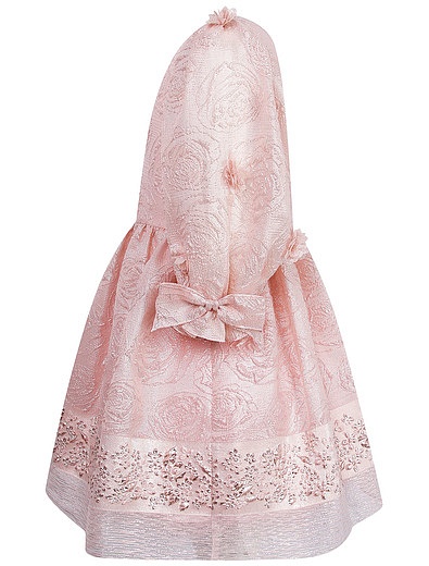 Розовое платье с металлизированным волокном David Charles - 1054509086149 - Фото 5