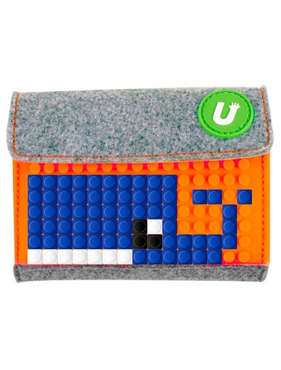 Пиксельный кошелек Pixel felt small wallet оранжевый Upixel - 1654528080038 - Фото 6