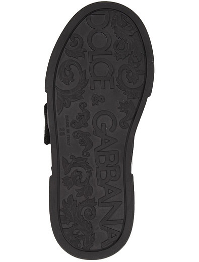 Ботинки из натуральной кожи с перфорацией Dolce & Gabbana - 2031119980905 - Фото 7