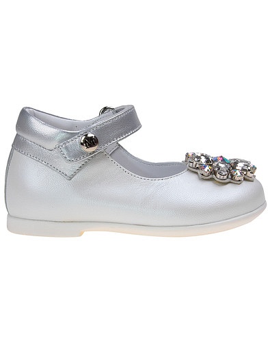 Белые туфли с кристаллами Missouri - 2011209780066 - Фото 2