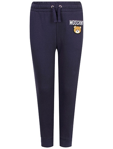 Синие спортивные брюки Moschino - 4244519383278 - Фото 1