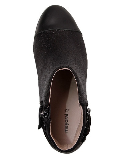 Чёрные блестящие ботинки Mayoral - 2031108980190 - Фото 4