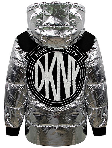 Куртка с логотипом на спине DKNY - 1074509180418 - Фото 4