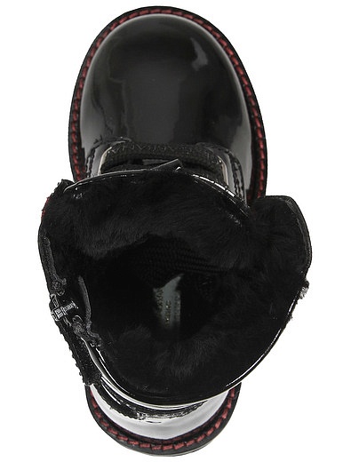 Черные лаковые ботинки с подкладкой из овчины Dolce & Gabbana - 2031109980472 - Фото 4