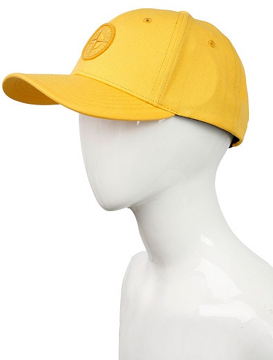 Жёлтая кепка с логотипом Stone Island - 1184519270228 - Фото 3