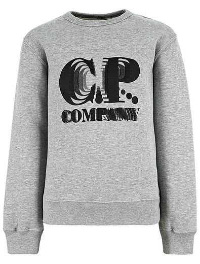 Серый свитшот из хлопка C.P.Company - 0084519383069 - Фото 1