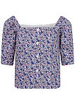 Блуза с цветочным принтом - 1034509270991