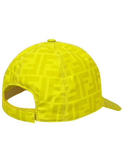 Жёлтая кепка с монограммой Fendi - 1184529270188 - Фото 6