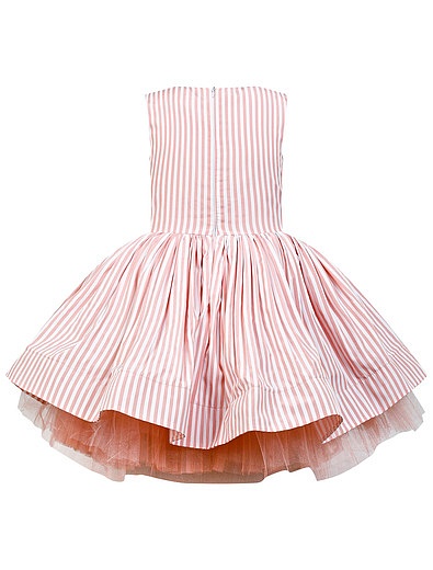 Пышное розовое платье в полоску ENN`STORE - 1054500181140 - Фото 2