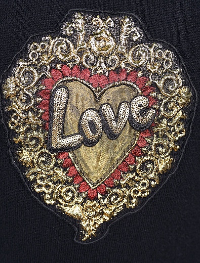 Кашемировый джемпер с аппликацией «Love» Dolce & Gabbana - 1261109880392 - Фото 2