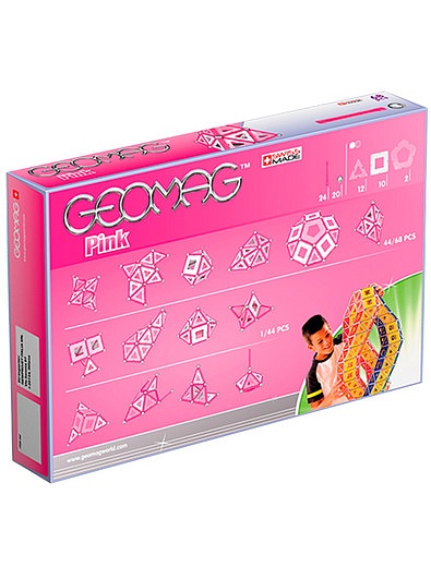 Магнитный конструктор Pink GEOMAG - 7132629980074 - Фото 5