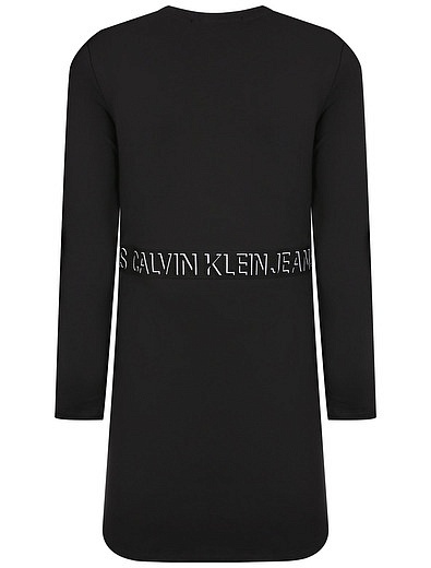 Платье с логотипом на талии CALVIN KLEIN JEANS - 1054609189894 - Фото 2