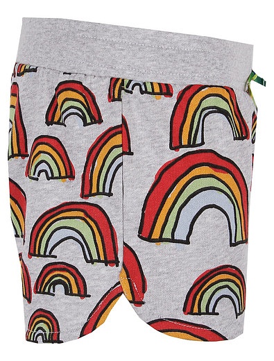 Спортивные шорты с принтом радуга Stella McCartney - 1411709070154 - Фото 3