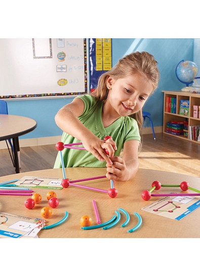 Развивающая игрушка "Погружение в геометрию с карточками" Learning Resources - 0664529180072 - Фото 6