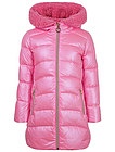 Розовое пуховое пальто - 1124509182674