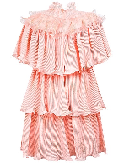 розовое Платье из ярусов ткани JUNONA - 1054509276656 - Фото 5