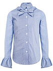 Голубая блуза из хлопка - 1034509184380