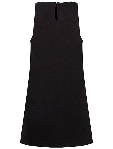 Черное платье с декоративными карманами Prairie - 1054509081625 - Фото 4