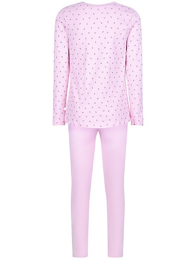 Хлопковая пижама с бантиками Sanetta - 0212609880024 - Фото 4