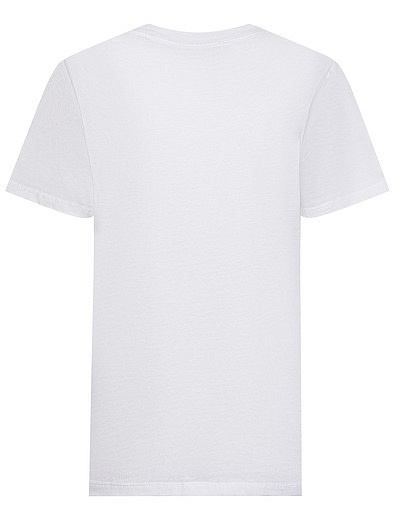 белая футболка из хлопка с логотипом Ermanno Scervino - 1134509081839 - Фото 2