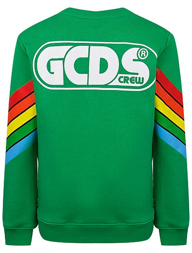 Свитшот с радугой и логотипом GCDS mini - 0084529171441 - Фото 3
