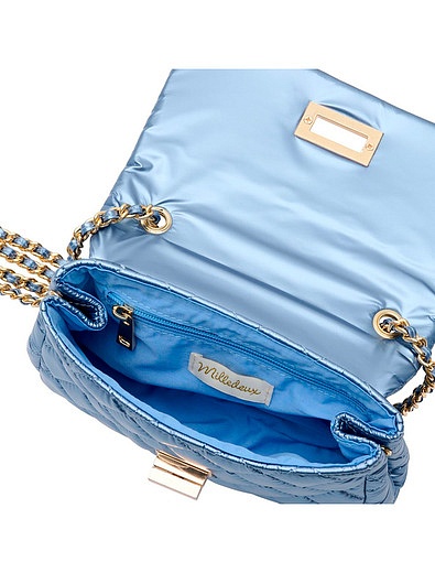 Голубая сумка на цепочке Milledeux - 1204500370062 - Фото 4