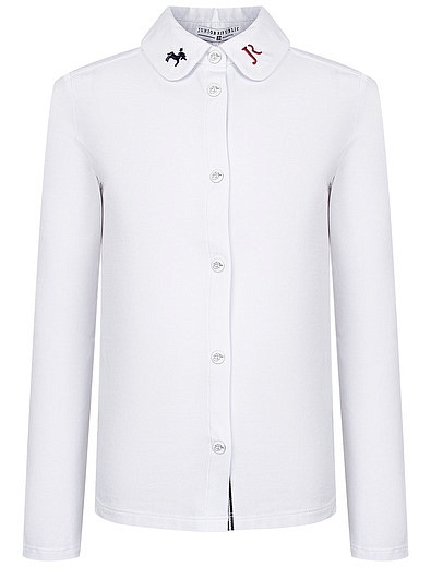 Блуза с вышивкой на воротнике JUNIOR REPUBLIC - 1034500181357 - Фото 1