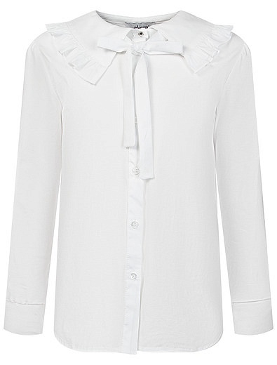 Белая блуза с бантом Aletta - 1034509281768 - Фото 1