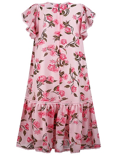 Воздушное платье с цветочным принтом ALBERTA FERRETTI - 1054509171913 - Фото 4
