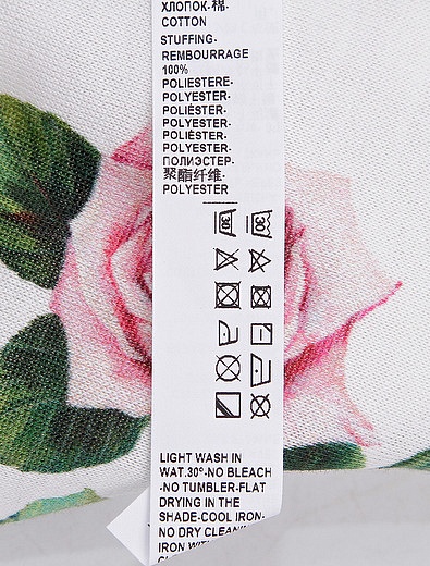 Плед с принтом тропические розы 68х68см Dolce & Gabbana - 0784508070023 - Фото 4