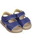 Синие сандалии из натуральной кожи - 2071419970275