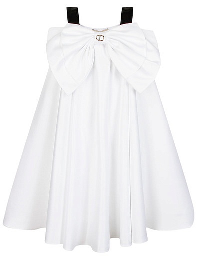 Белое платье свободного кроя TWINSET - 1054509413051 - Фото 1
