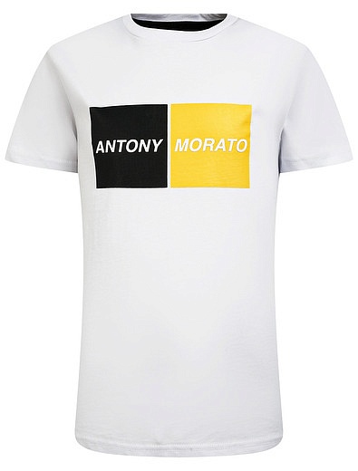 Белая Футболка с логотипом Antony Morato - 1134519185336 - Фото 1