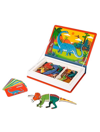 Книга-игра &quot;Динозавры&quot; магнитная JANOD - 0664529280161 - Фото 2