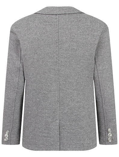 Серый пиджак из хлопка Il Gufo - 1334519282114 - Фото 2