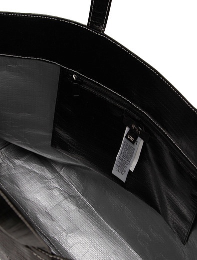 Чёрная сумка-тоут с логотипом №21 kids - 1204508370309 - Фото 3