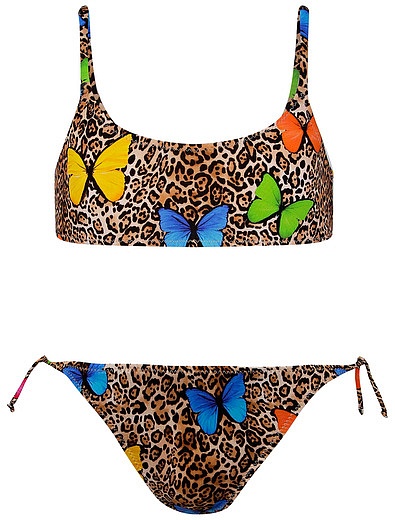 Раздельный леопардовый купальник с бабочками MC2 Saint Barth - 0884509173836 - Фото 1