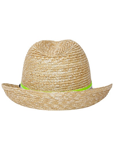 Соломенная шляпа с широкой лентой Il Trenino - 1174529170014 - Фото 3