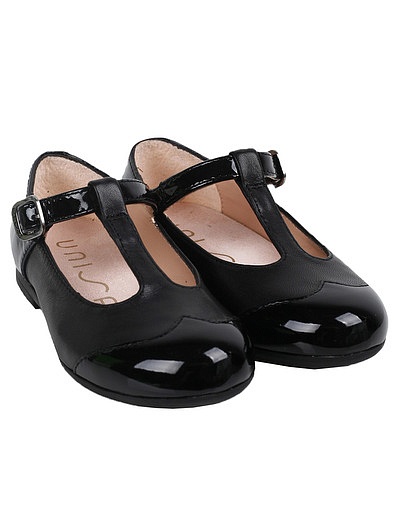 Черные туфли с лакированными вставками UNISA - 2014509185623 - Фото 1