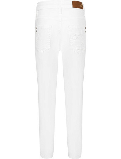 Белые зауженные брюки Patrizia Pepe - 1081209870082 - Фото 3
