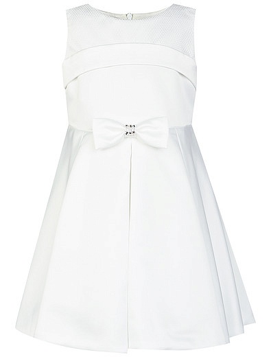 белое Платье с бантом на талии ELSY - 1052109972831 - Фото 1