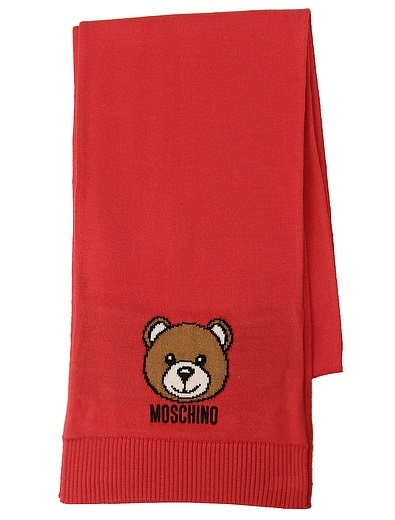 красный Шарф с логотипом Moschino - 1224508280194 - Фото 1