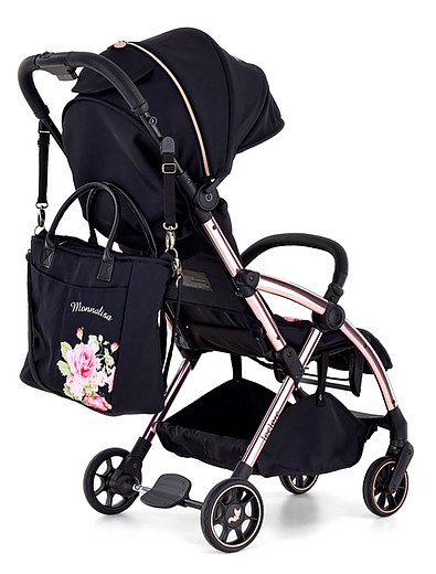 Чёрная сумка для коляски Monnalisa Leclerc baby - 3984508370025 - Фото 2