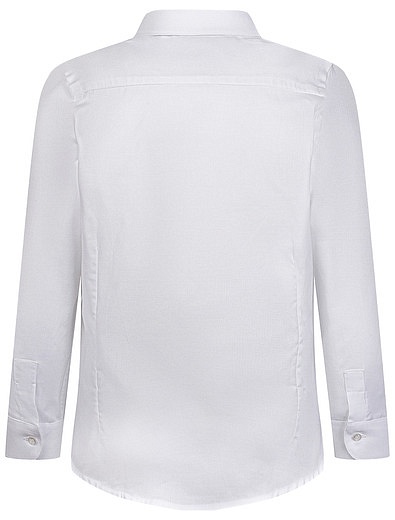 Белая хлопковая рубашка Malip - 1014519081923 - Фото 3