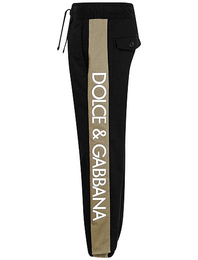 Брюки спортивные с лампасами Dolce & Gabbana - 1081119970087 - Фото 3