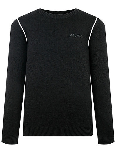 Черный джемпер с принтом логотипа Antony Morato - 1264519181882 - Фото 1