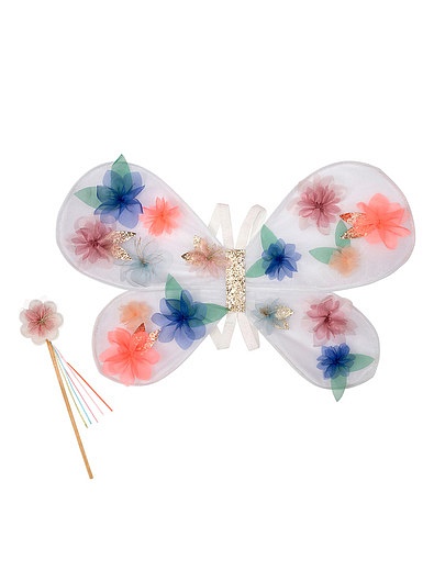 Костюм карнавальный Крылья бабочки с волшебной палочкой Meri Meri - 6834500180092 - Фото 1