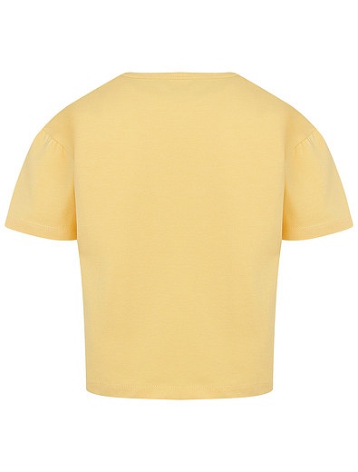 Желтая футболка из хлопка TINYCOTTONS - 1132809970105 - Фото 3